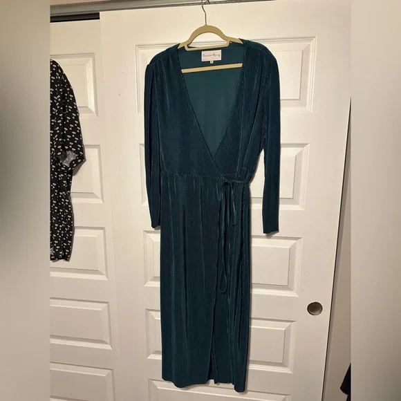 knee length dresses for ladies Charles Henry Blue One Shoulder Dress Floral Midi Lined Size Xs
